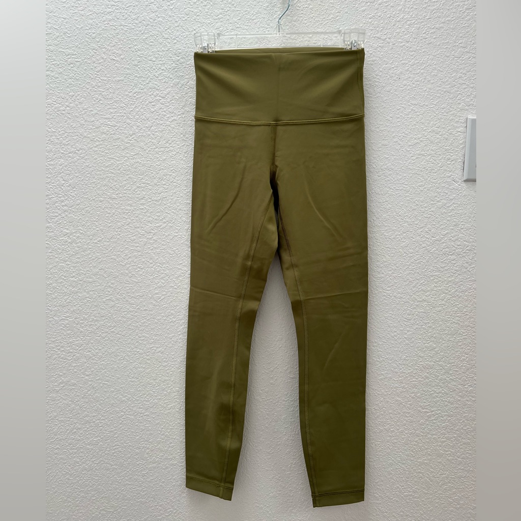 Lululemon Wonder Under Green 25” Leggings Sz 4